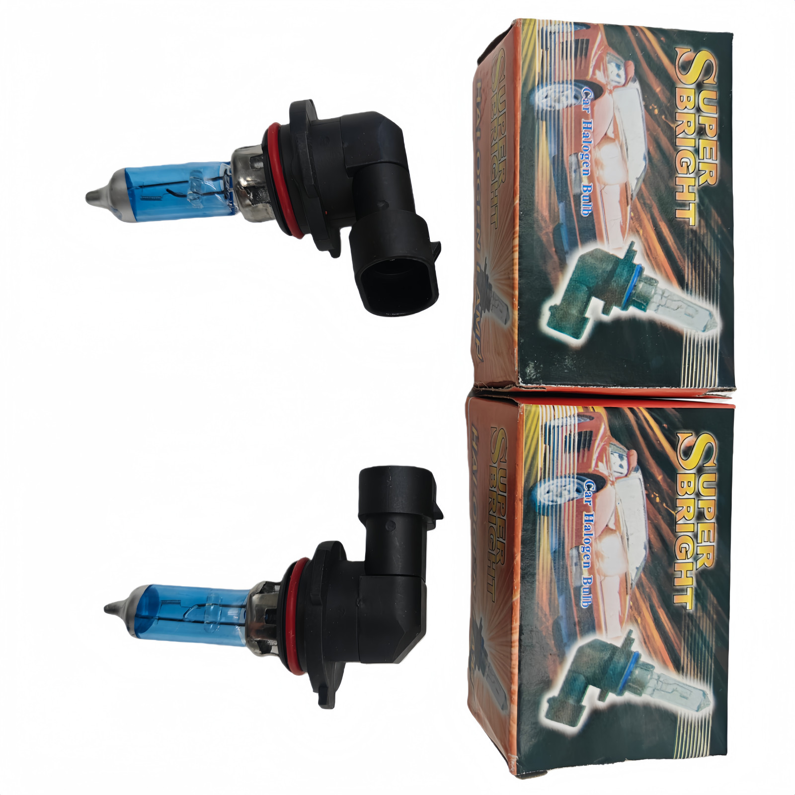 Car Front 9006 HB4 Low Beam Lamp 2Pcs 12-24V 100W 6000K Bright Headlight Bulbs