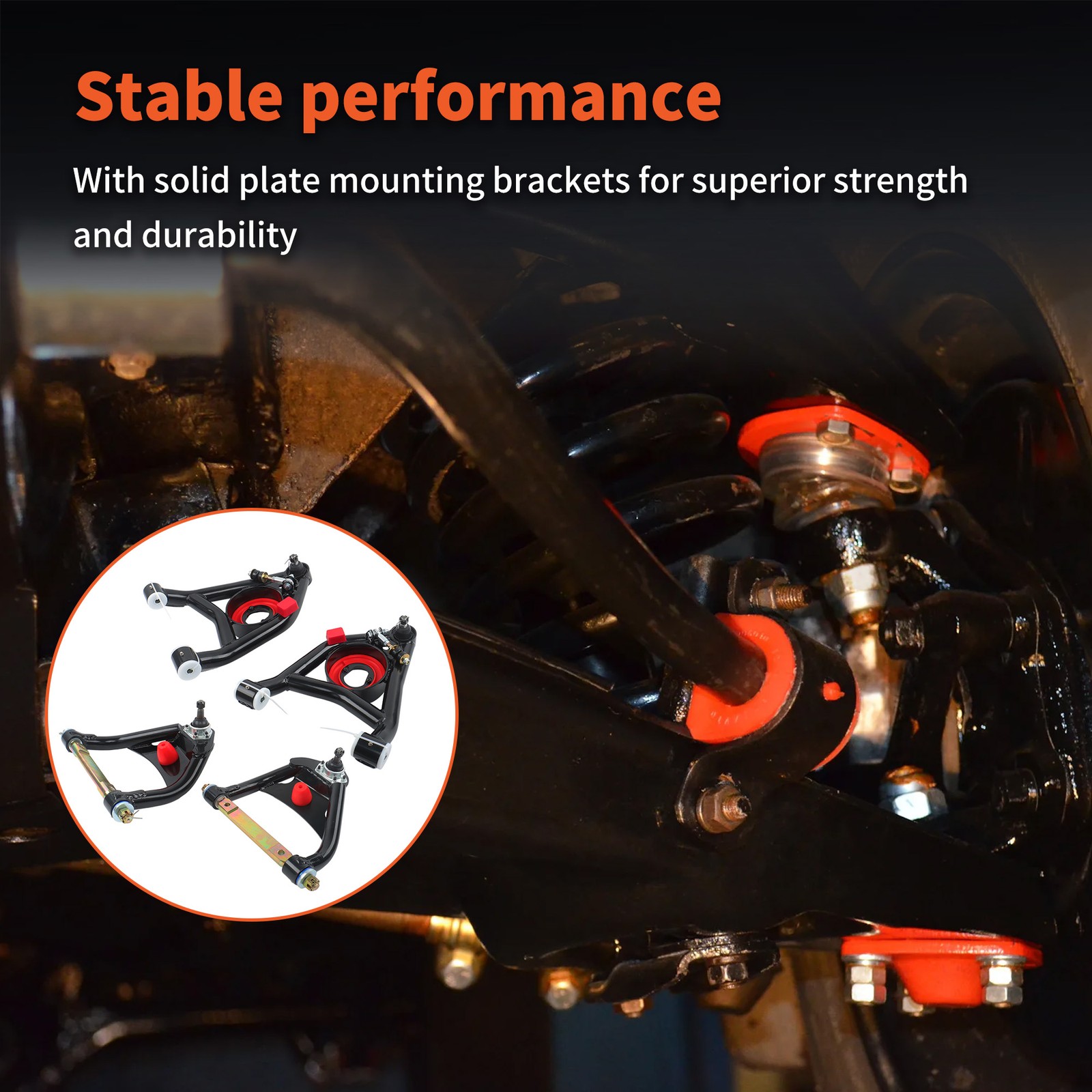 4x Front Upper Lower Control Arm Kit For Buick Skylark Chevy Pontiac 1964-1972