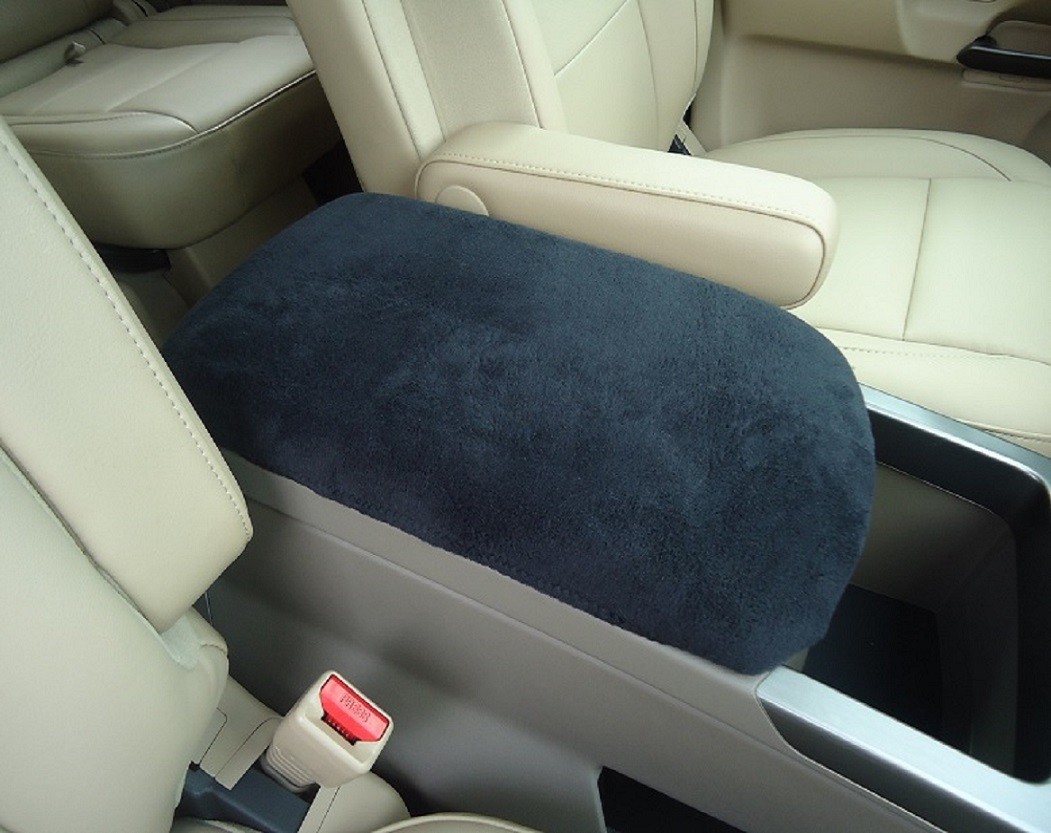 Auto Armrest Cover For Center Console (Console Lid Cover) USA Made U2 Black