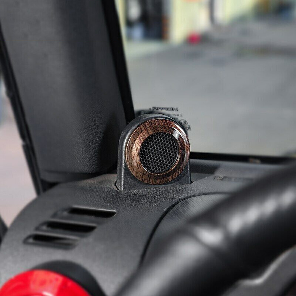 Interior A Pillar Speaker Decorative Cover Frame Trim for Jeep Wrangler 2008-14