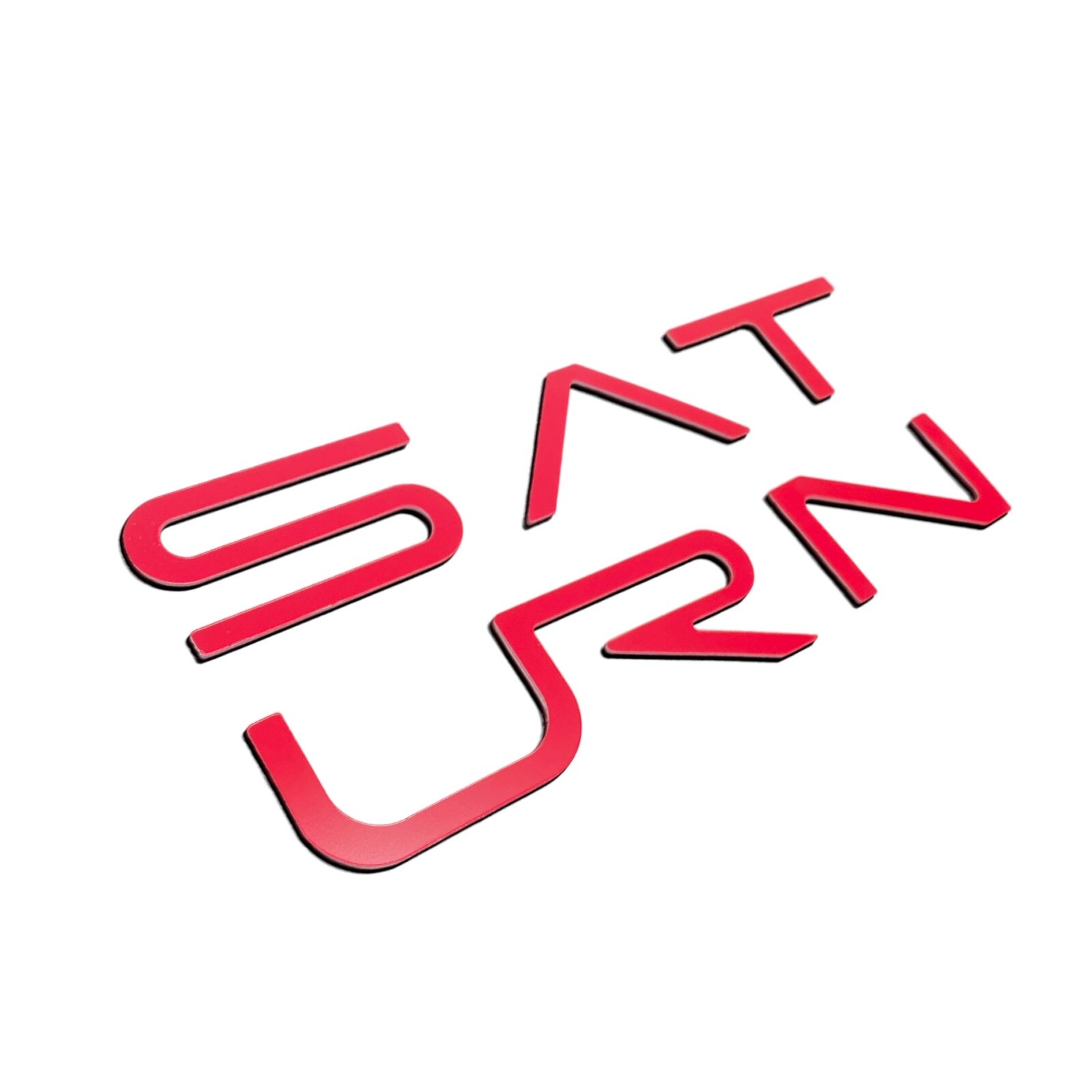 BDTrims | Bumper Letters for Saturn ION ABS Plastic Inserts (Red)