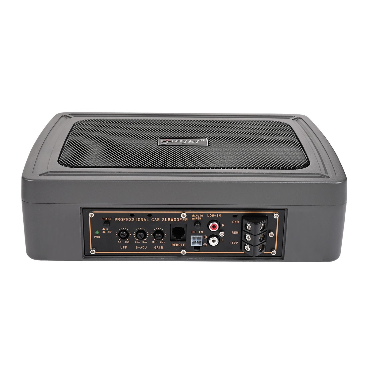 1200W Car Subwoofer Active Underseat Bass Box Audio Speaker Amplifier + Cables