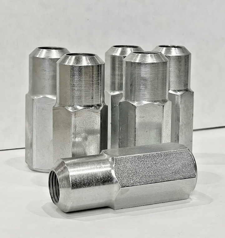 20 pc Silver Zinc Plated Open End Steel Racing Lug Nuts 5/8 – 18″ 45″ Conical