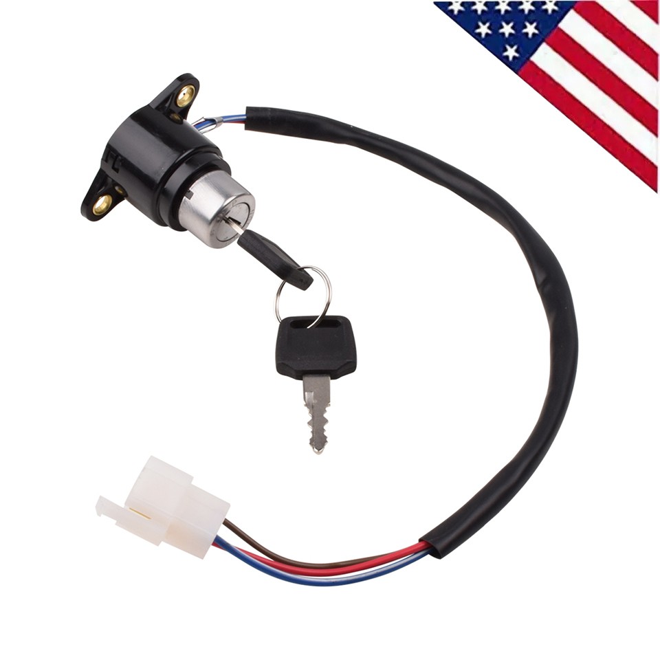 Ignition Key Switch Fit For Honda Shadow Spirit Sabre Aero VT1100 C C2 C3 Black