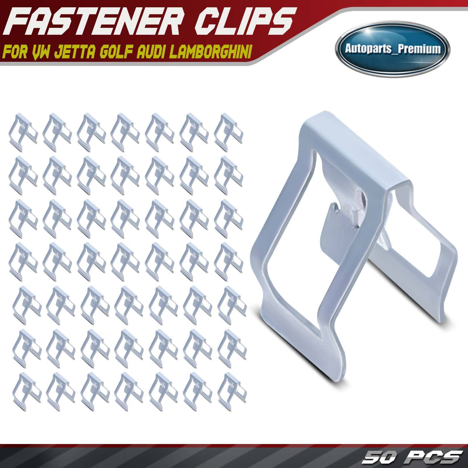 50Pcs 12.5mm Nylon Door & Dash Panel Clip Fastener for VW Jetta Audi Lamborghini