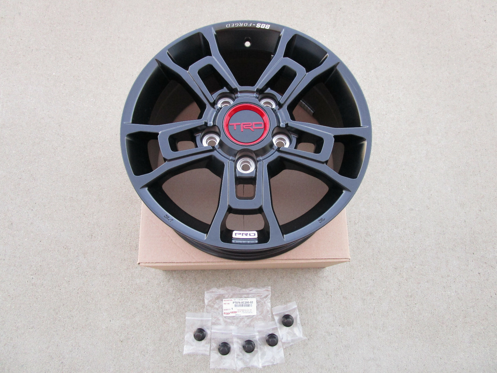 14 – 21 TOYOTA TUNDRA TRD PRO 18″ BBS FORGED ALLOY WHEEL RIM QTY 1 OEM NEW