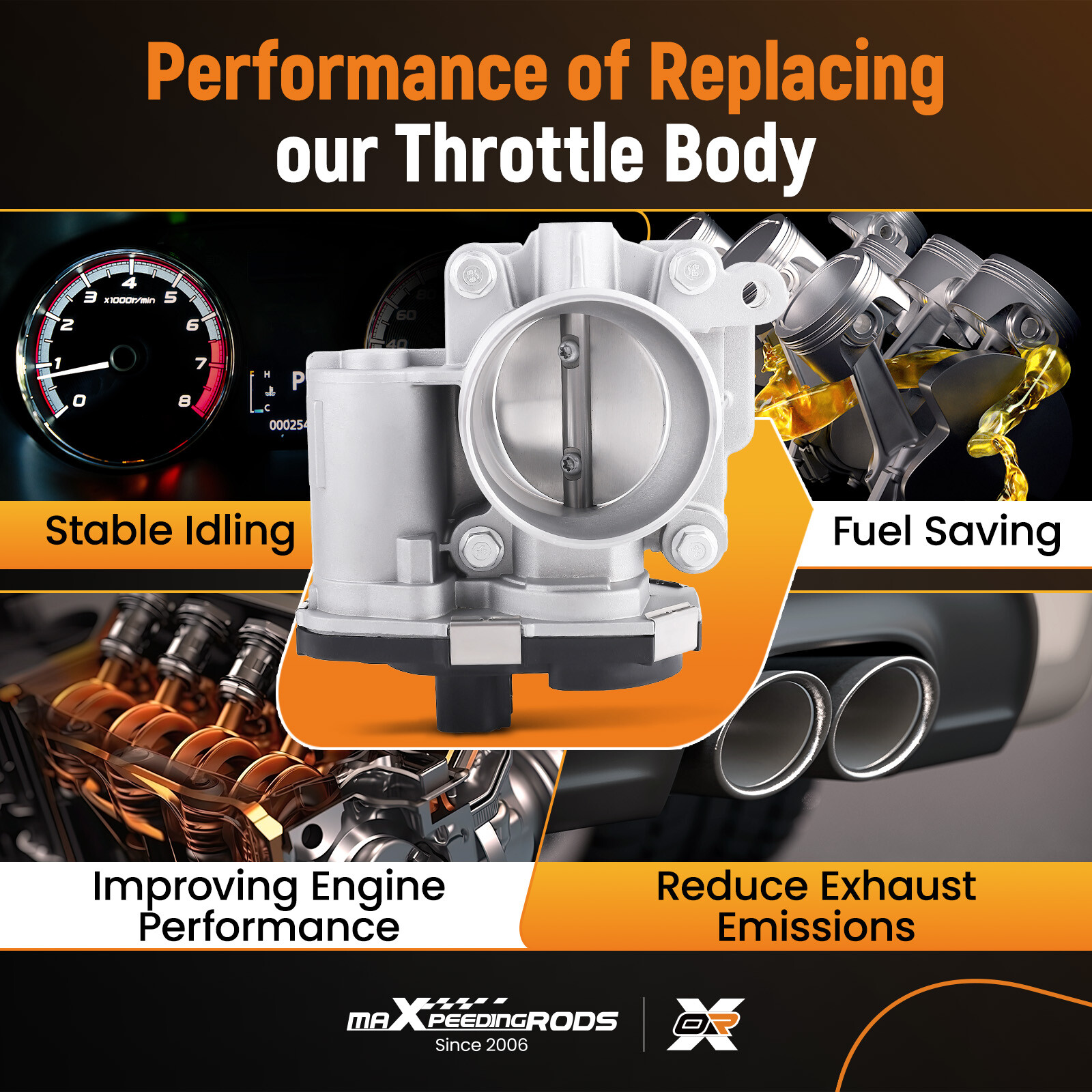 Throttle Body for Pontiac G5 2007-2010 for Saturn Ion 2007 L4 2.2L for Chevy