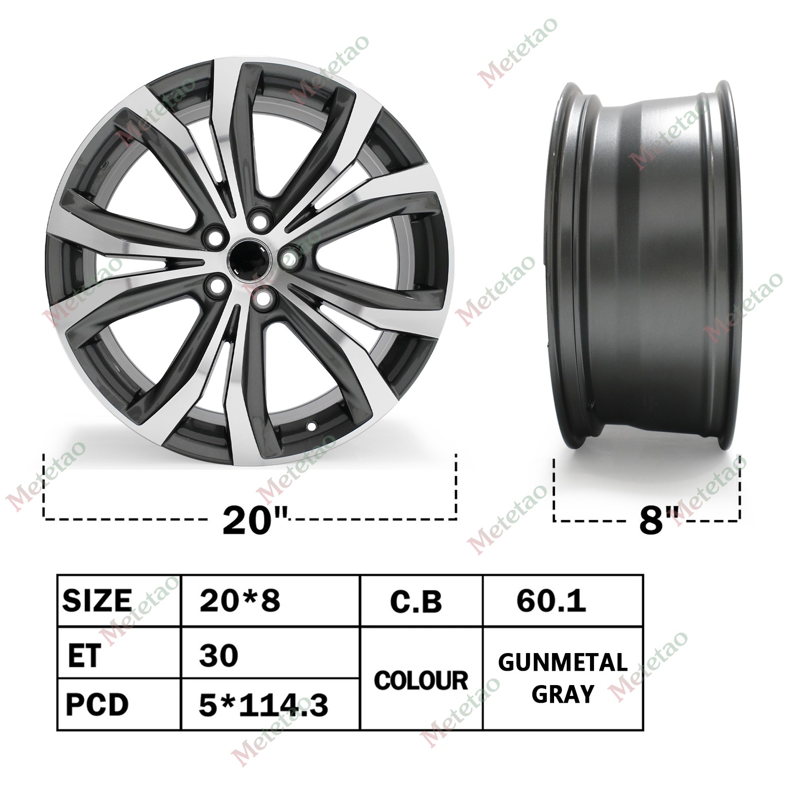 20” Wheel Rim for 2012-23 Lexus RX350 12-21 RX450h 18-22 RX350L 19-23 RX300 Rim