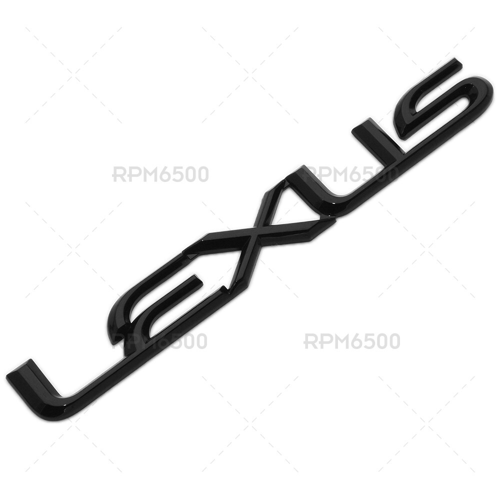 Lexus Trunk Lid Letter Logo Badge 3D Emblem F-Sport Car Decoration Gloss Black