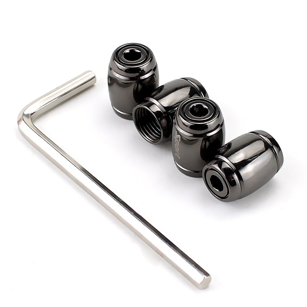 4PCS Universal Barrel Style Car Wheel Tire Valve Stem Caps Cover Anti-Theft