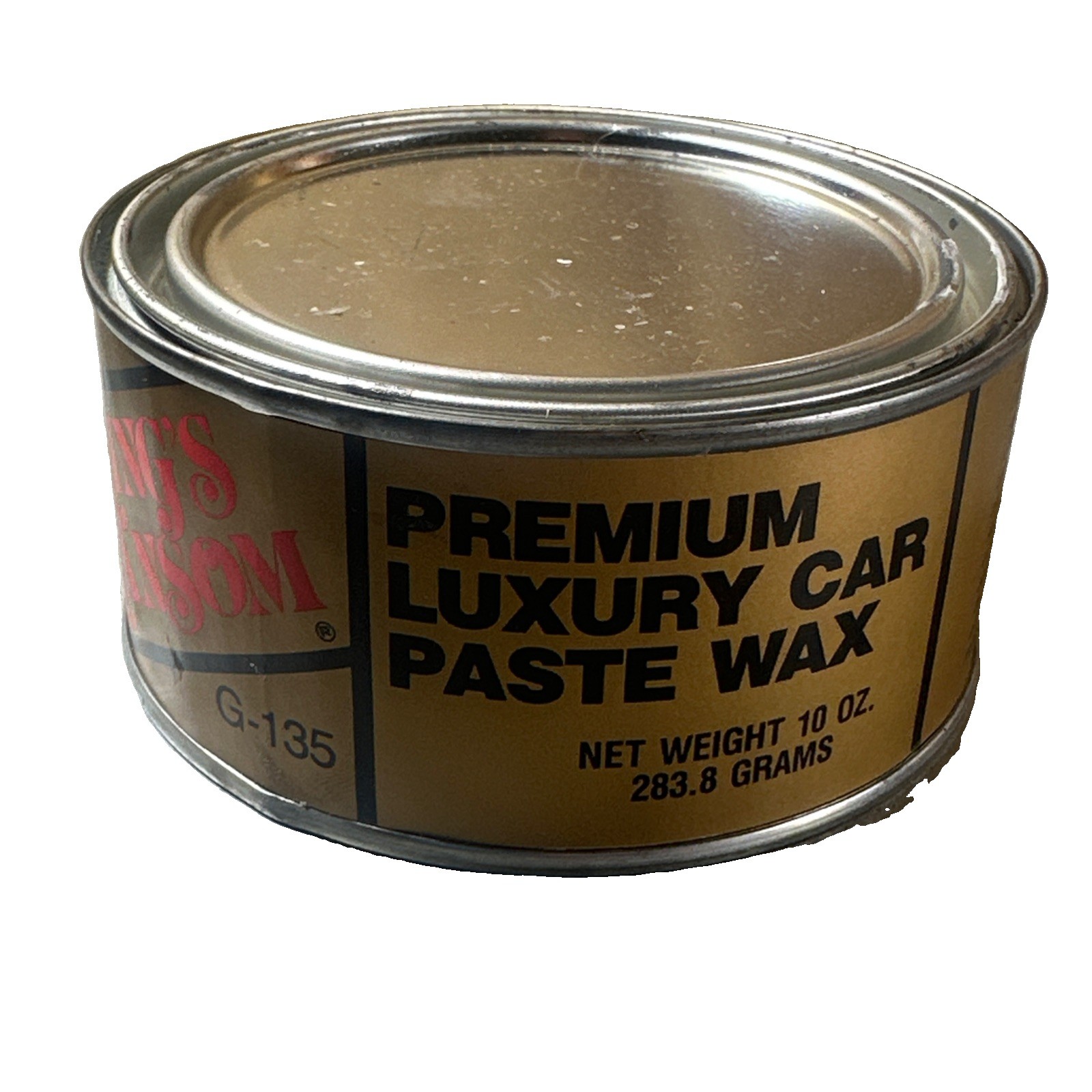 Vintage Gerry’s Kings Ransom Premium Luxury Paste Wax Can G-135 Automobilia NOS