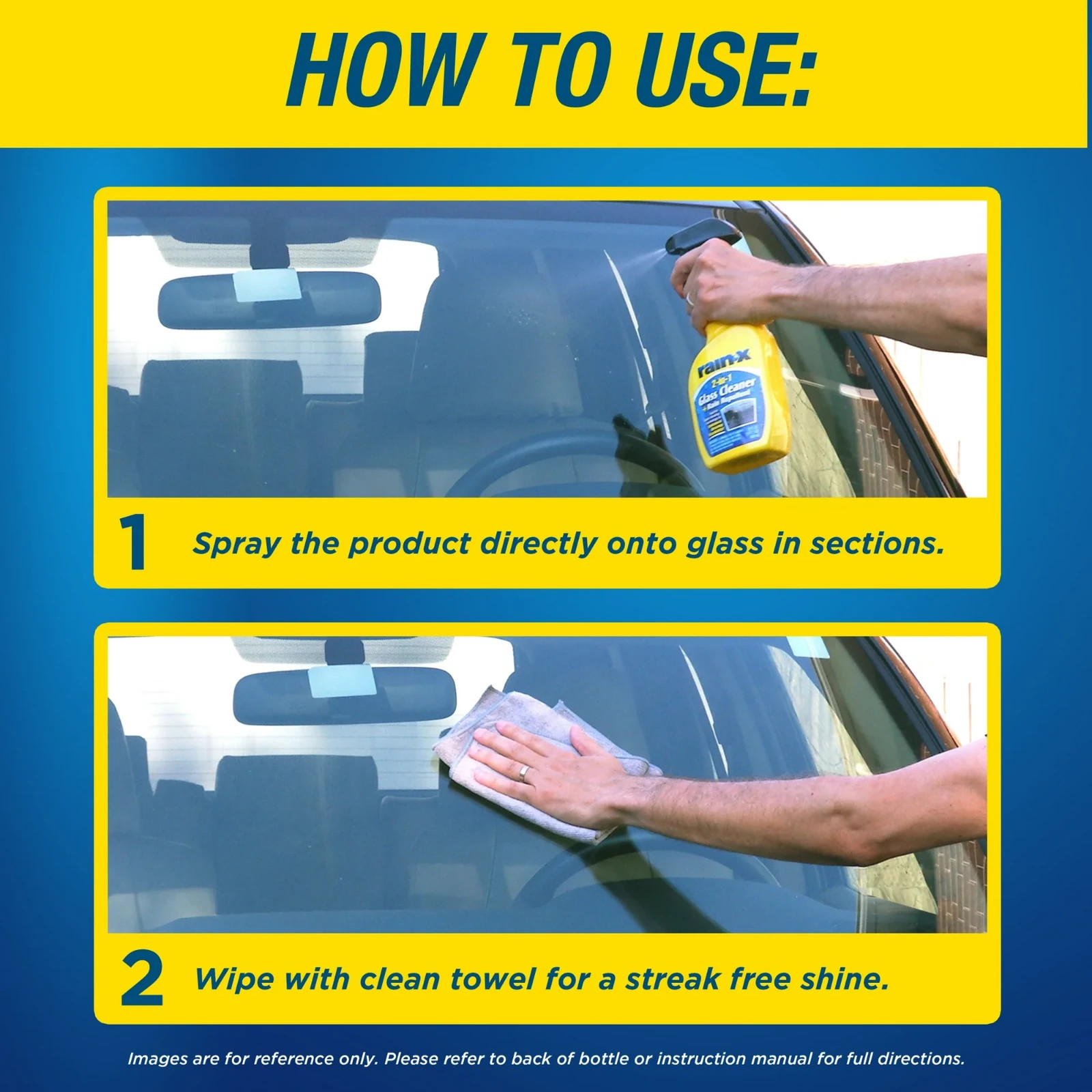 Rain-X 5071268 2-in-1 Glass Cleaner and Rain Repellant 23 oz.