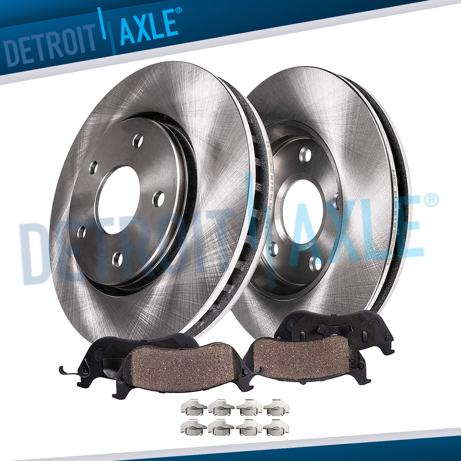 4pc Rear Disc Rotors Brake Pads for Chrysler 300 Dodge Challenger Charger Magnum