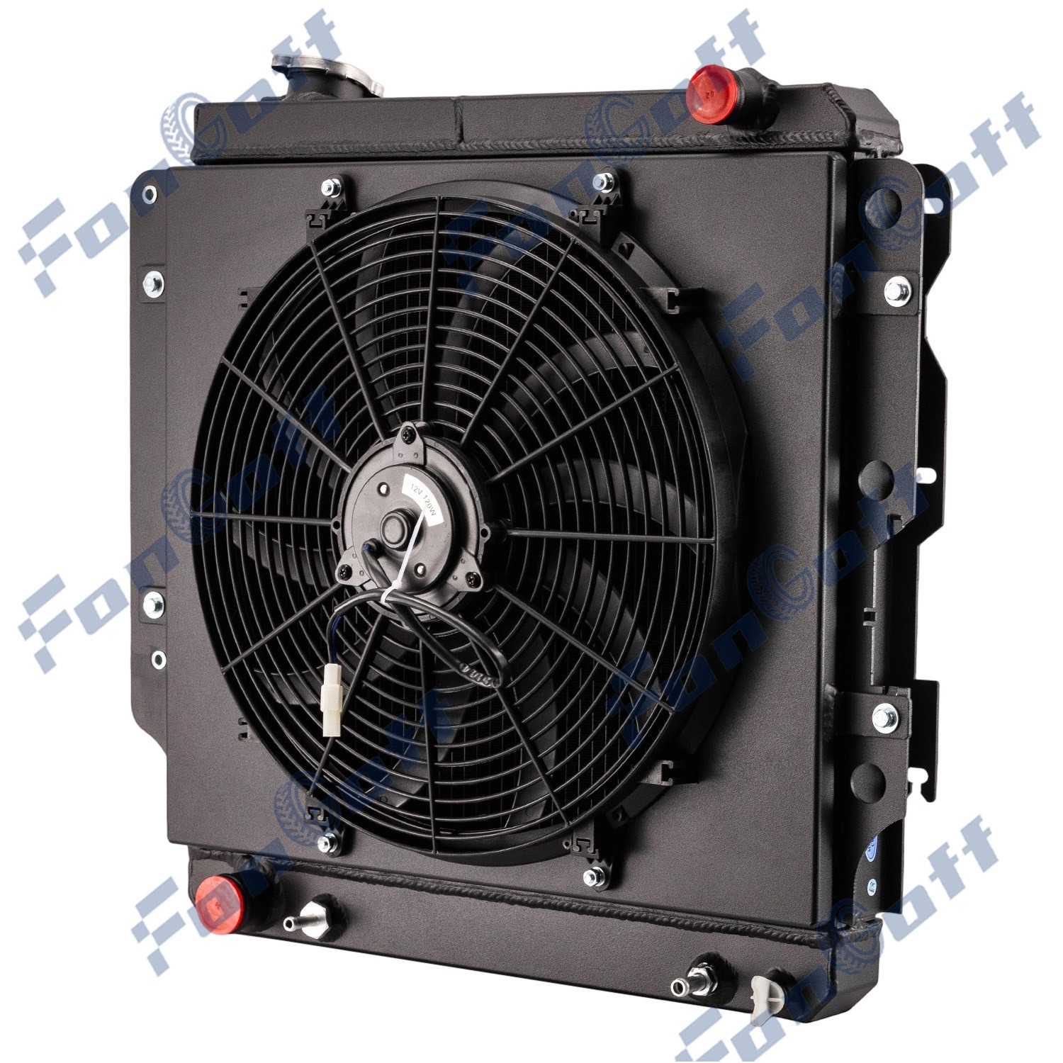 3-Row Aluminum Radiator Shroud Fan Fits 1987-2006 Jeep Wrangler TJ YJ L4 L6 New