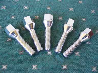 20 Pc Lug Bolts Nuts Conical Bolt 12×1.50 BMW VW 60mm Shank