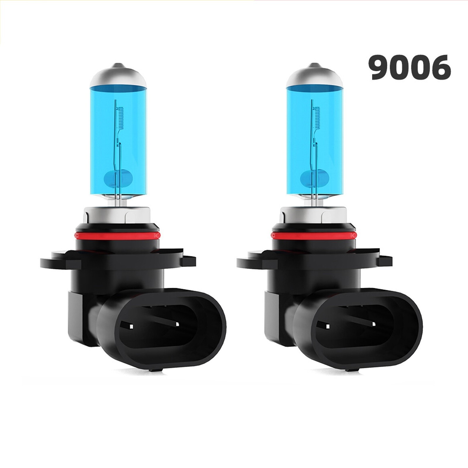 Car Front 9006 HB4 Low Beam Lamp 2Pcs 12-24V 100W 6000K Bright Headlight Bulbs