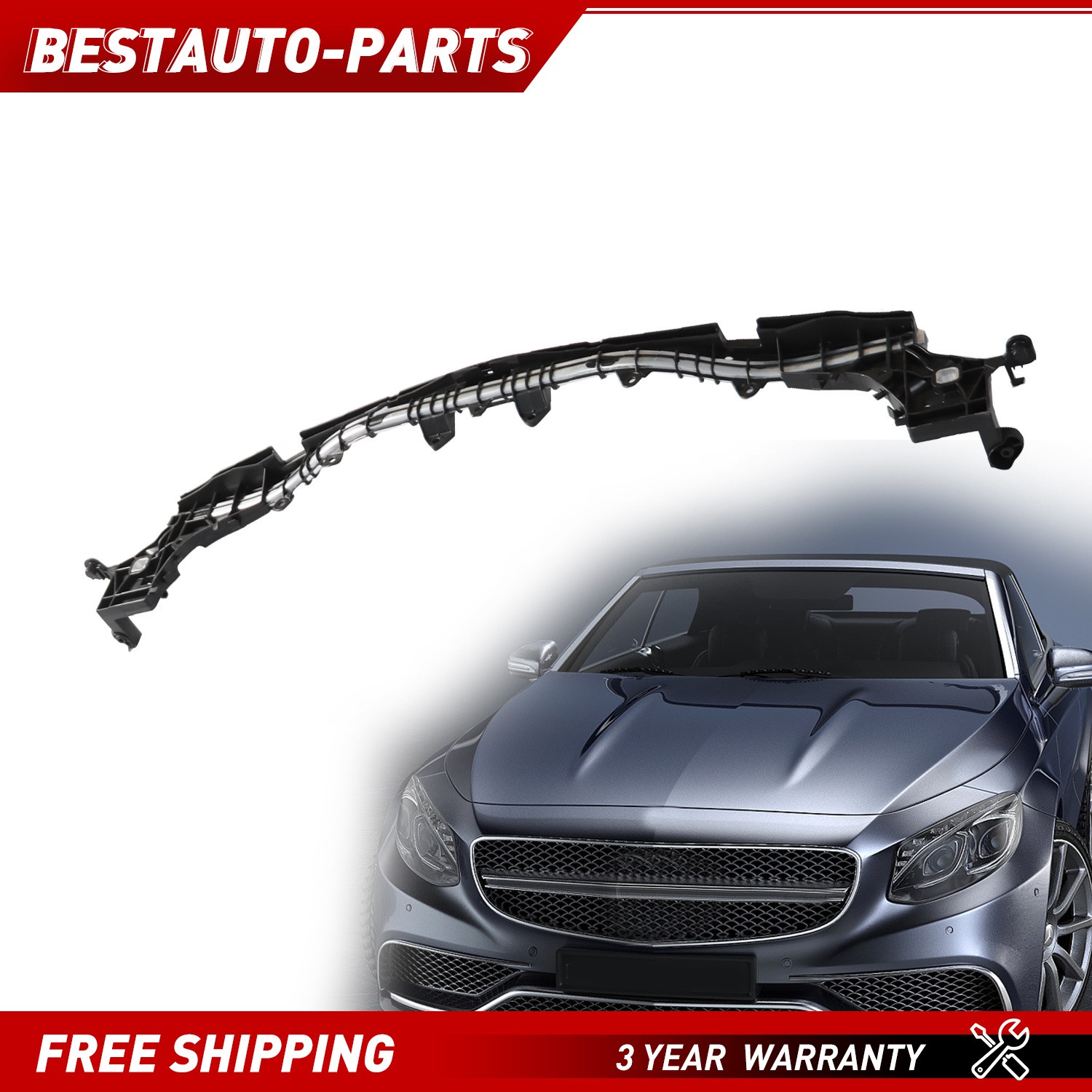 New Fits For Mercedes C300 2015-2021 Upper Radiator Support Bolt In 2056204101
