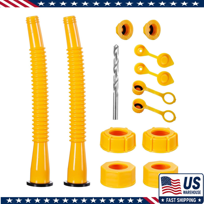 Long Gas Can Spout, 10.2in Extended Nozzle (2in Longer than Standard), Gas Can N