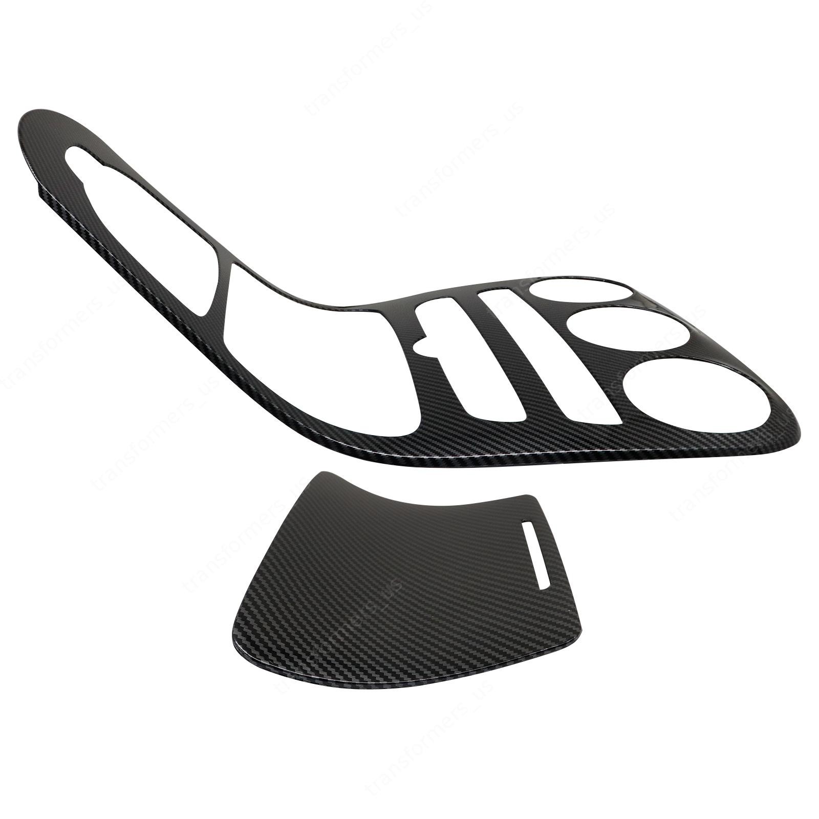 FOR Mercedes C Class W205 Carbon Fiber Style Console Gear Shift Frame Panel Trim