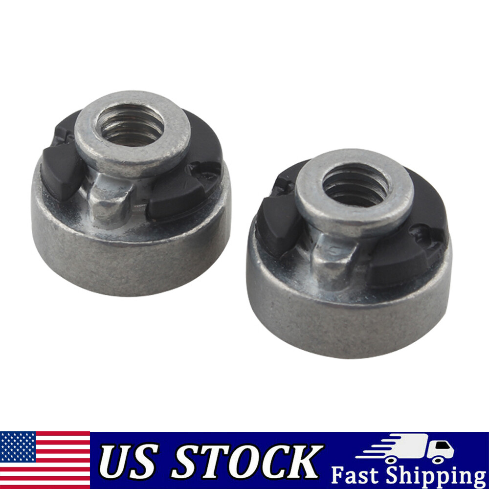 2pcs Chrome Rear Fender Seat Bolt Nut Kit For Harley Touring Softail Dyna CVO
