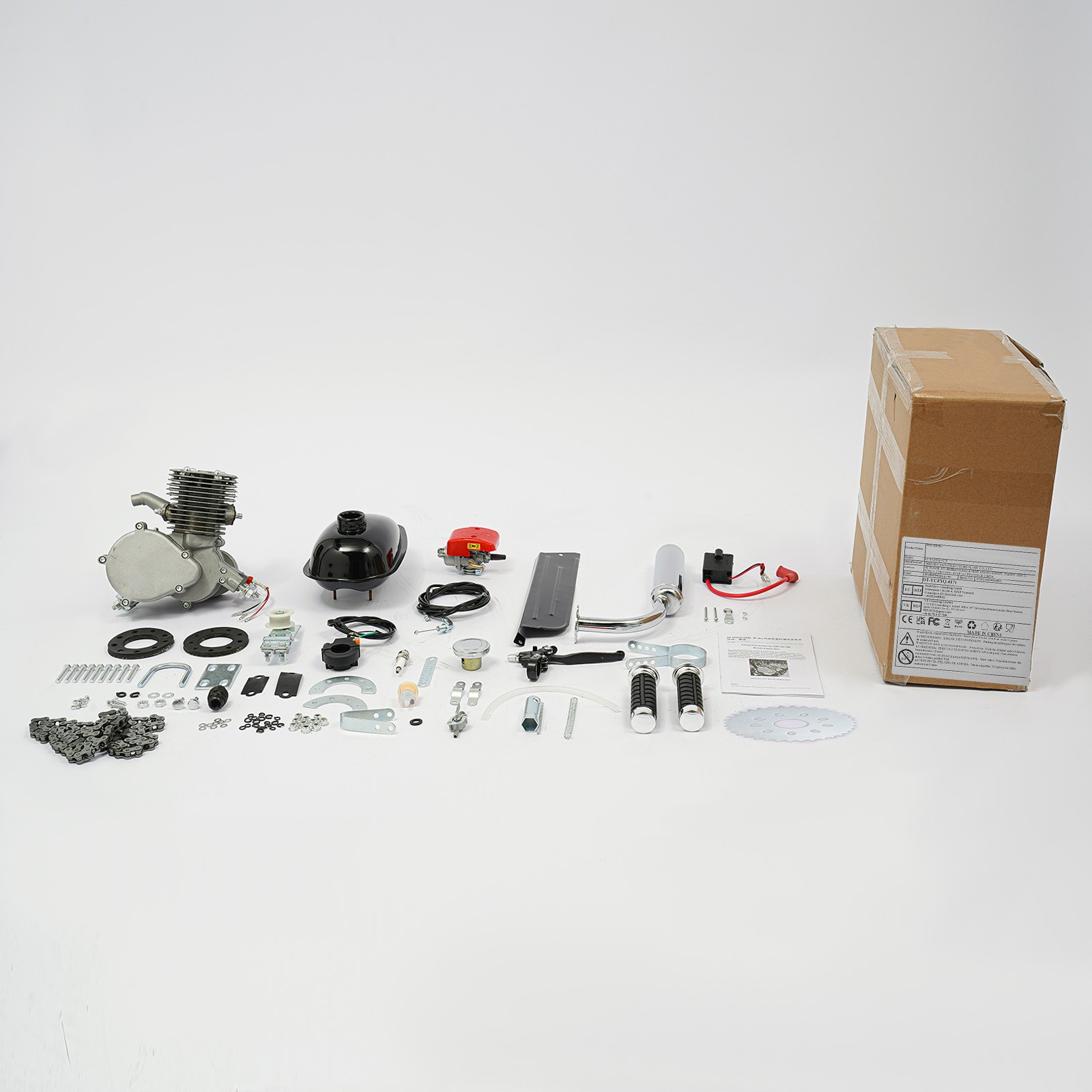 36 Teeth 100CC Bicycle Engine 2-Stroke Air-Cooling Gas Motor Bicycle Engine Kit