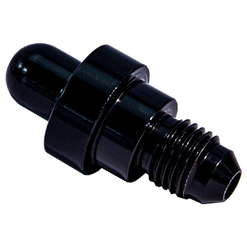 00-34000 Nitrous Outlet -4 AN Bottle Valve Nipple #326 CNC Aluminum Black