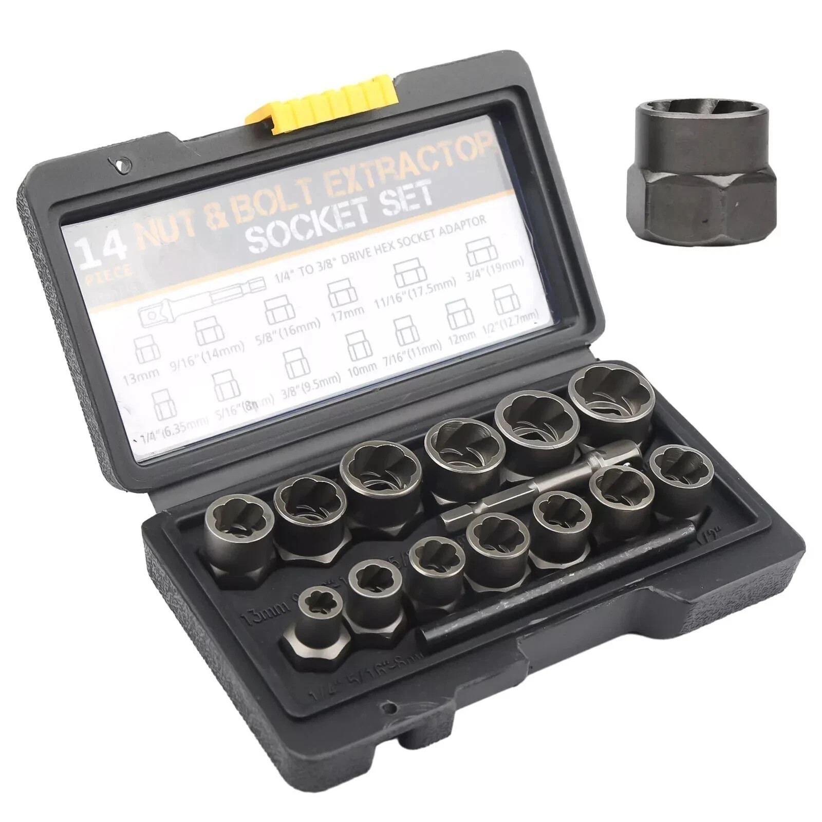 Bushing Seal Installer Remover Bearing Race Set Driver Tool Kit Automotive 17 Pc