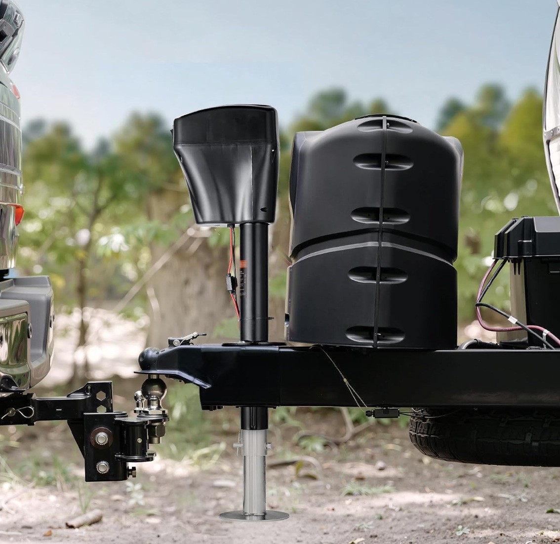 5000-Pound RV/Camper Electric Traction Jack with Waterproof Cover, Adjustable