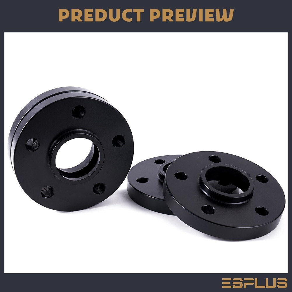 [4] 20mm Thick Mercedes 5x112mm CB 66.6 Wheel Spacer Kit 14×1.5 Bolts Included