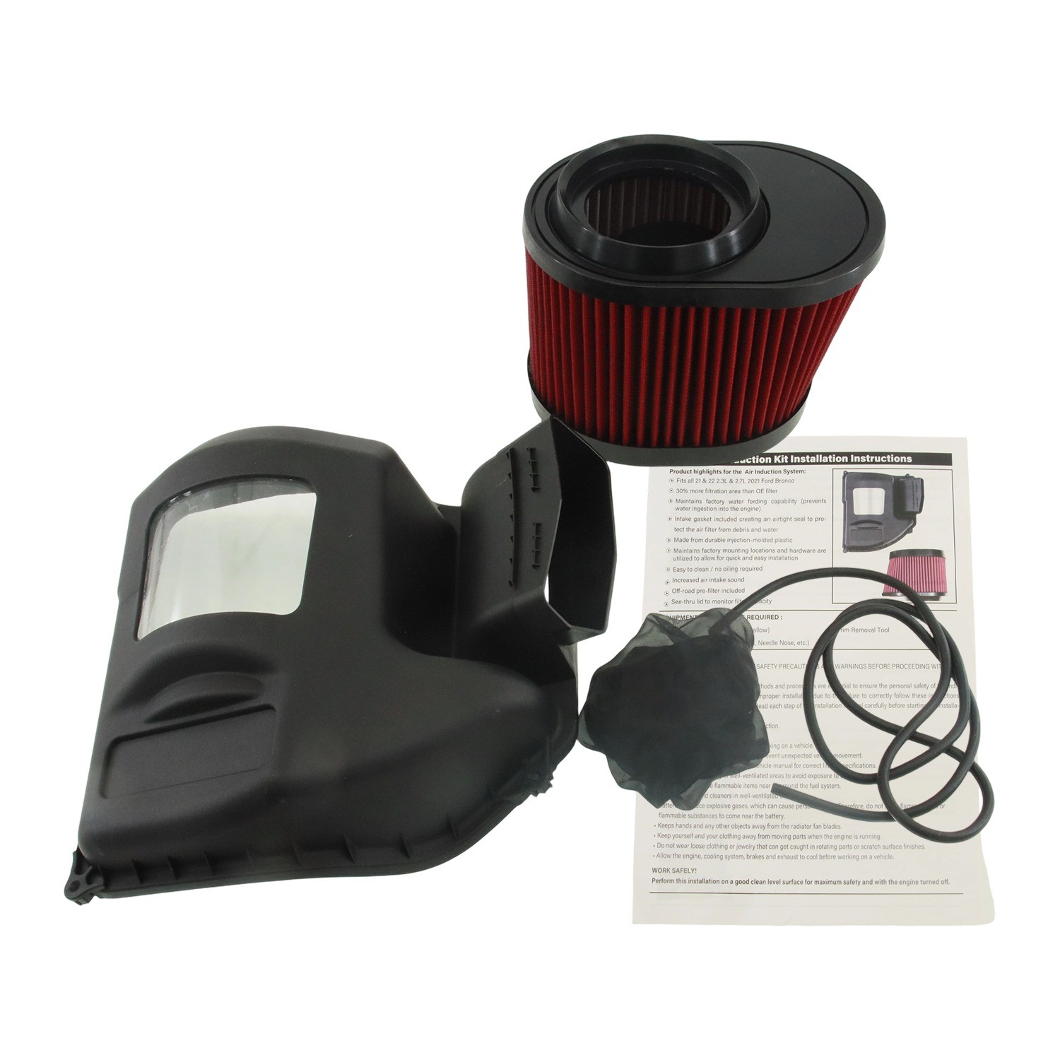 422233 For 2021-2024 Ford Bronco 2.3 2.7L Roush Cold Air Intake Induction System