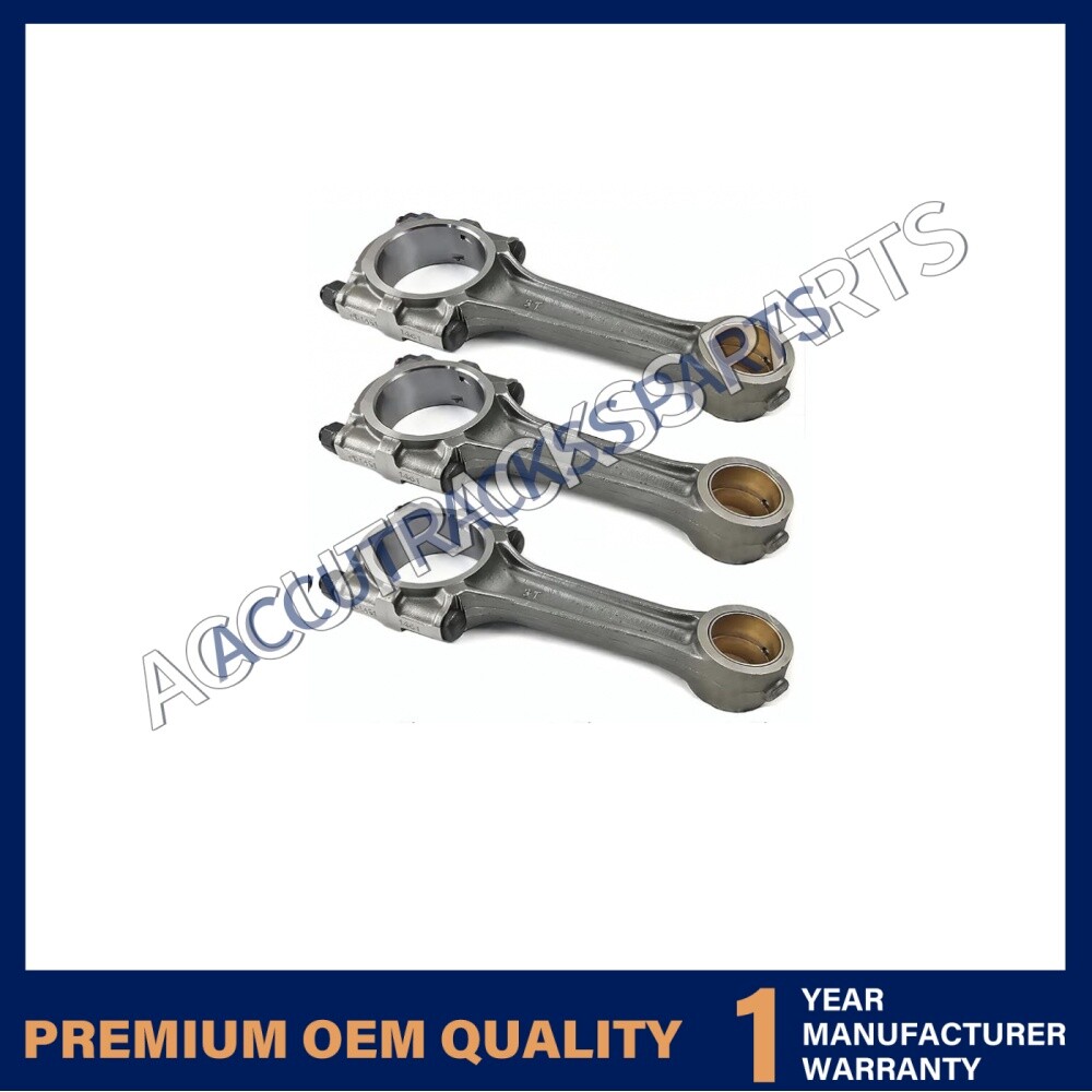 3PCS Connecting Rod for Kubota D902 Engine BX24 BX2360 KX41-3 BX2380 BX23S