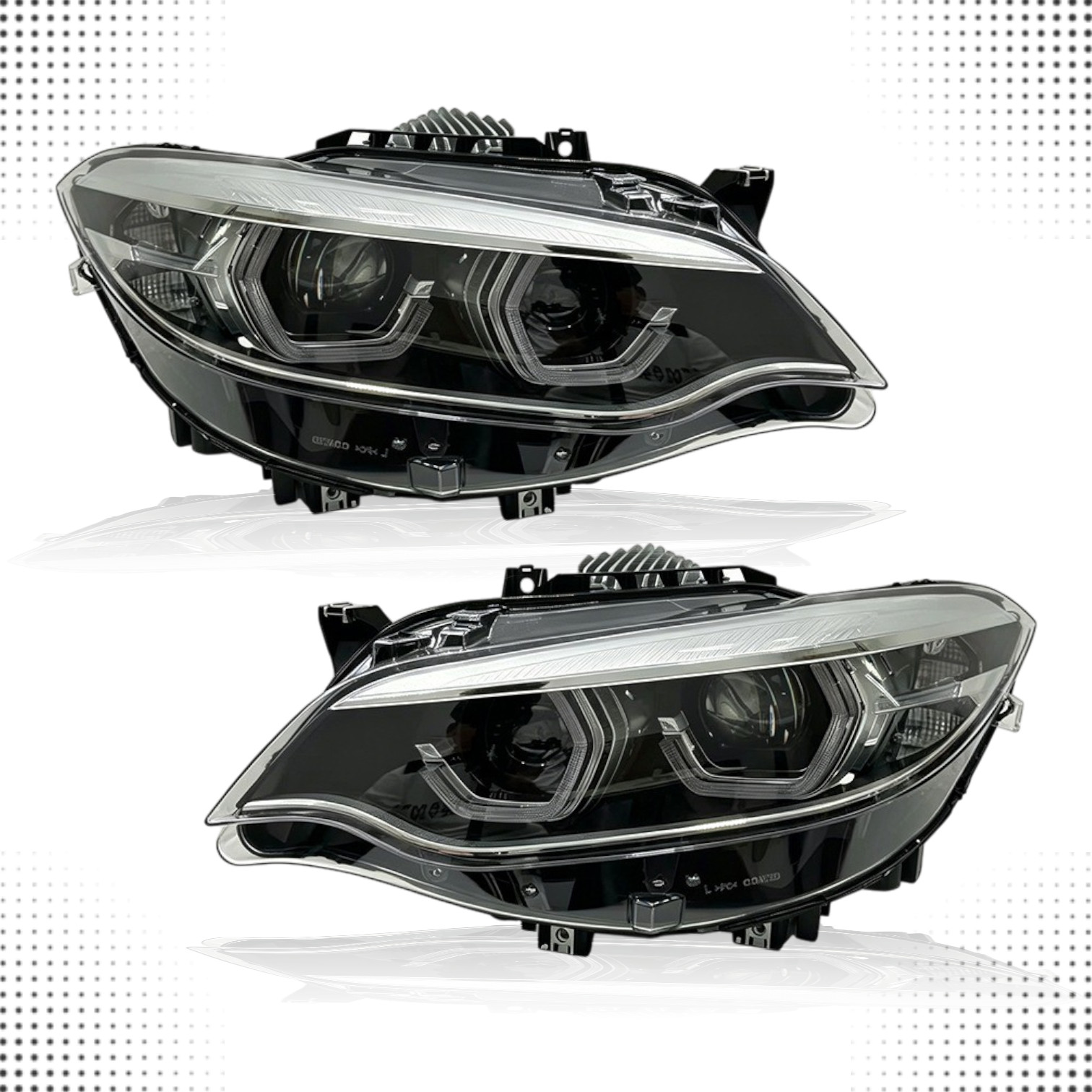 BMW M2 F22 F23 228i 235i Ikon 2 Series Tri-Color Amber LED Headlights 2014-2021