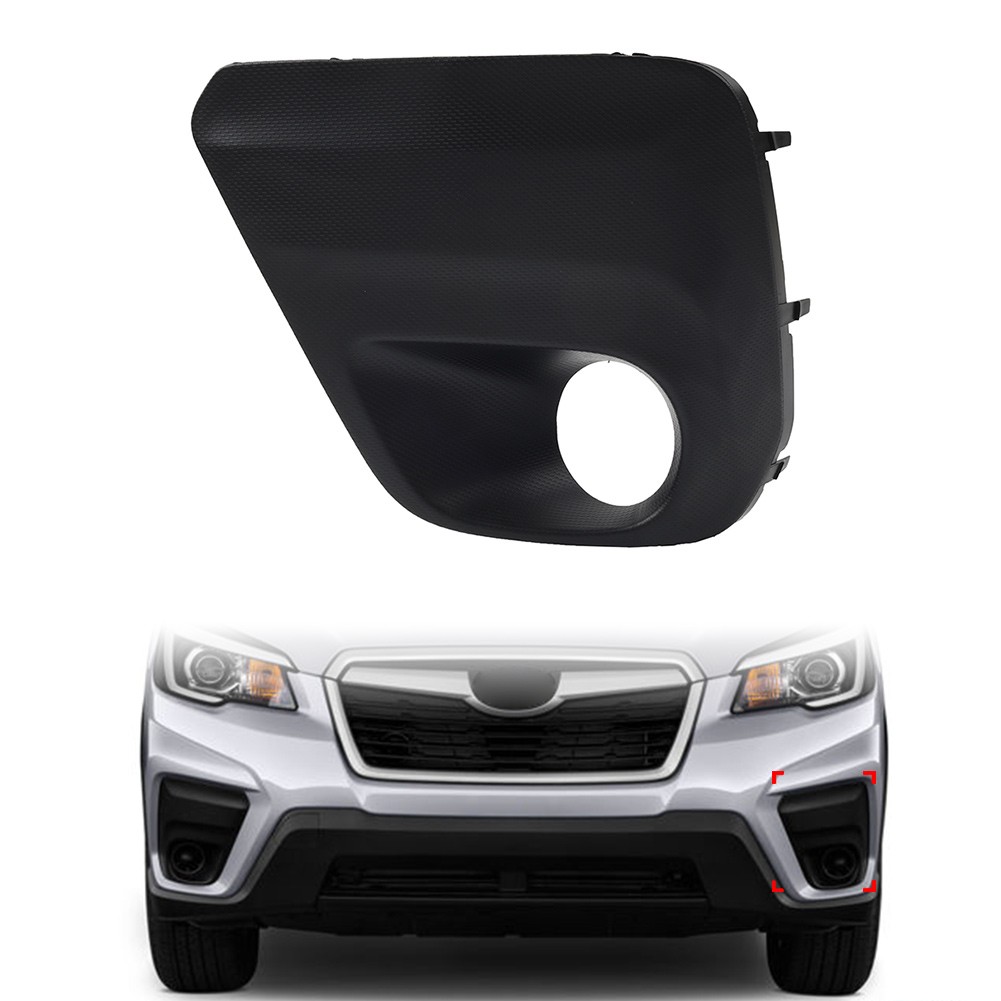 1x Front Bumper Fog Light Bezel Cover Black For Subaru Forester 2019-2021 Left