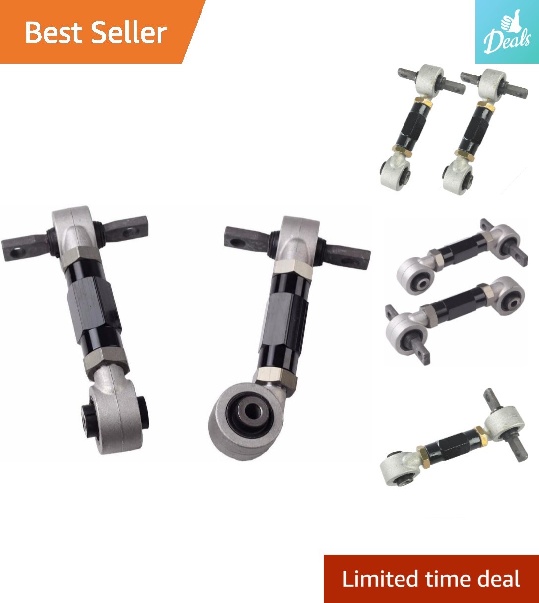 Precision CNC Machined Adjustable Camber Arms for Civic Del Sol & Acura Integra