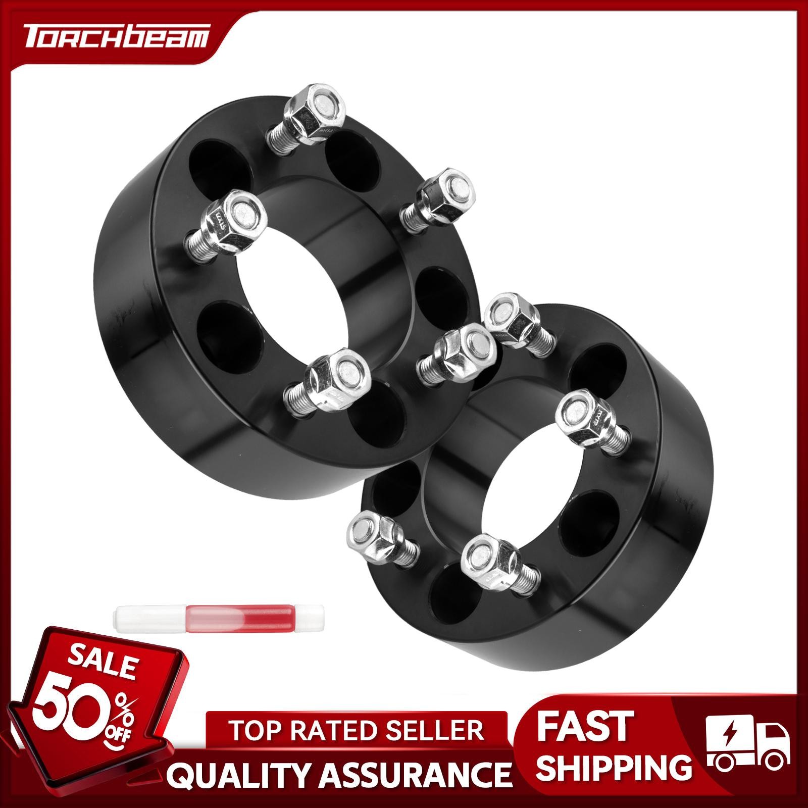 2PC 2 Inch Wheel Spacers Fit For Chevy Corvette/Blazer/S10 5×4.75 M12x1.5 87.1mm