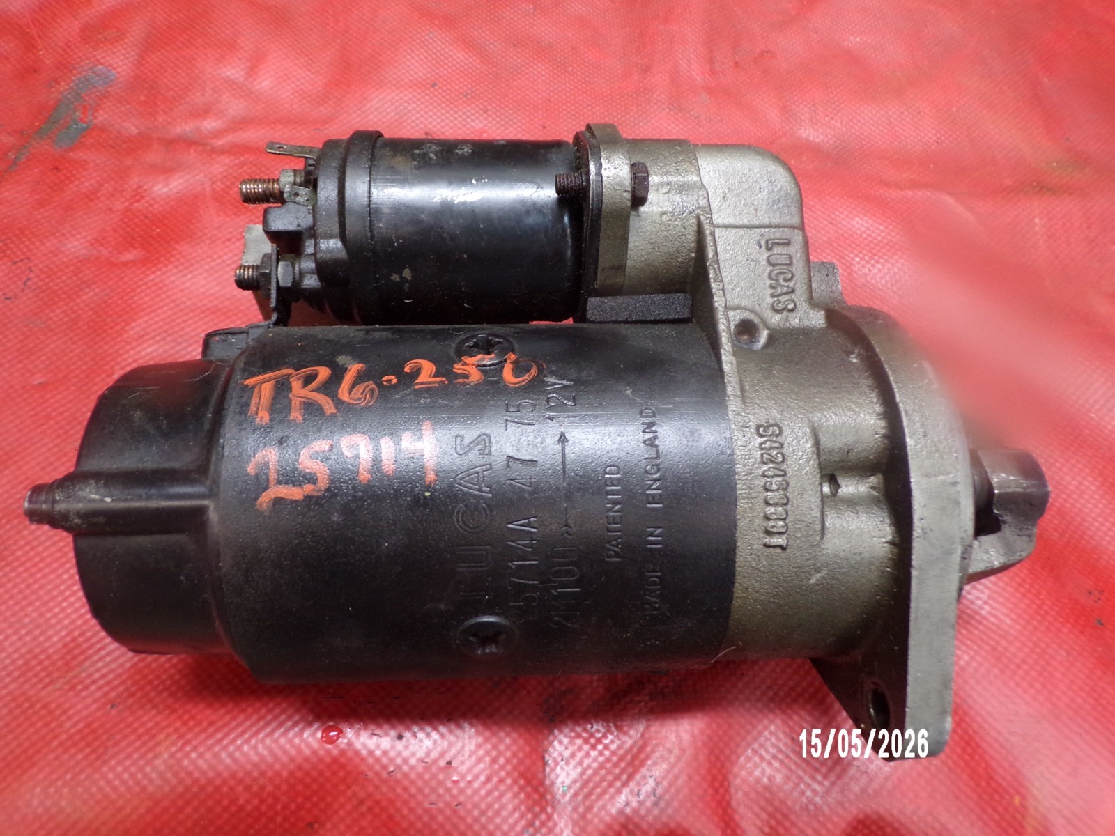 Triumph TR6, TR250 Lucas Strarter Motor, 25647m Tested, Original, !!