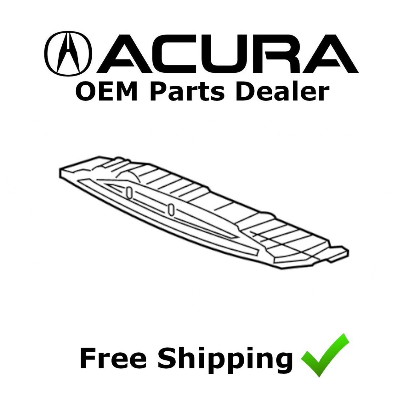 2014 Acura ILX Front Bumper Center Lower Grille NEW (OEM)