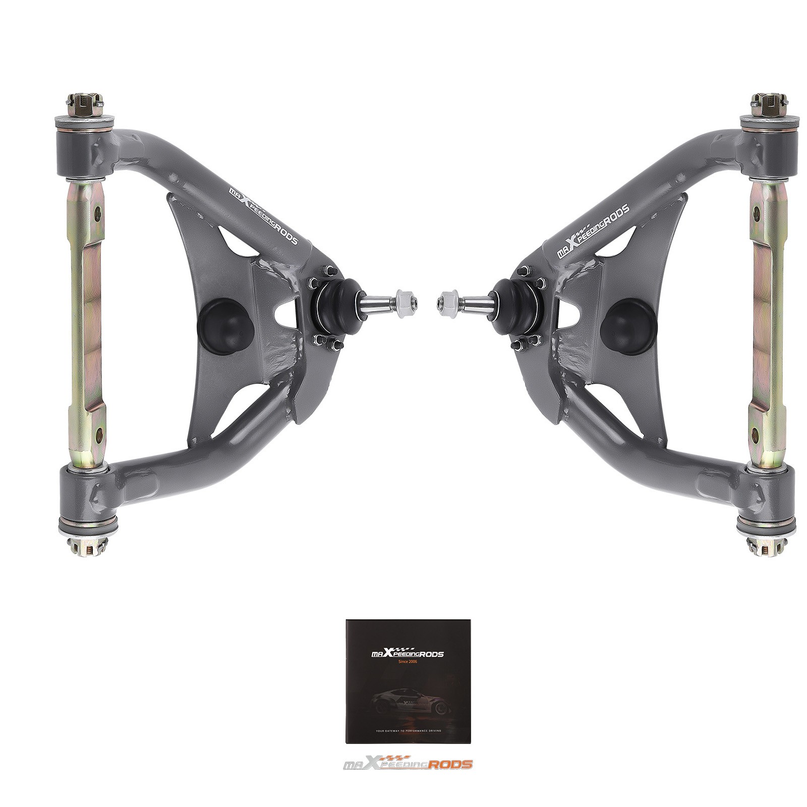 Front Upper Lower Control Arms Tubular for 1964-1972 Chevy Chevelle GTO LeMans