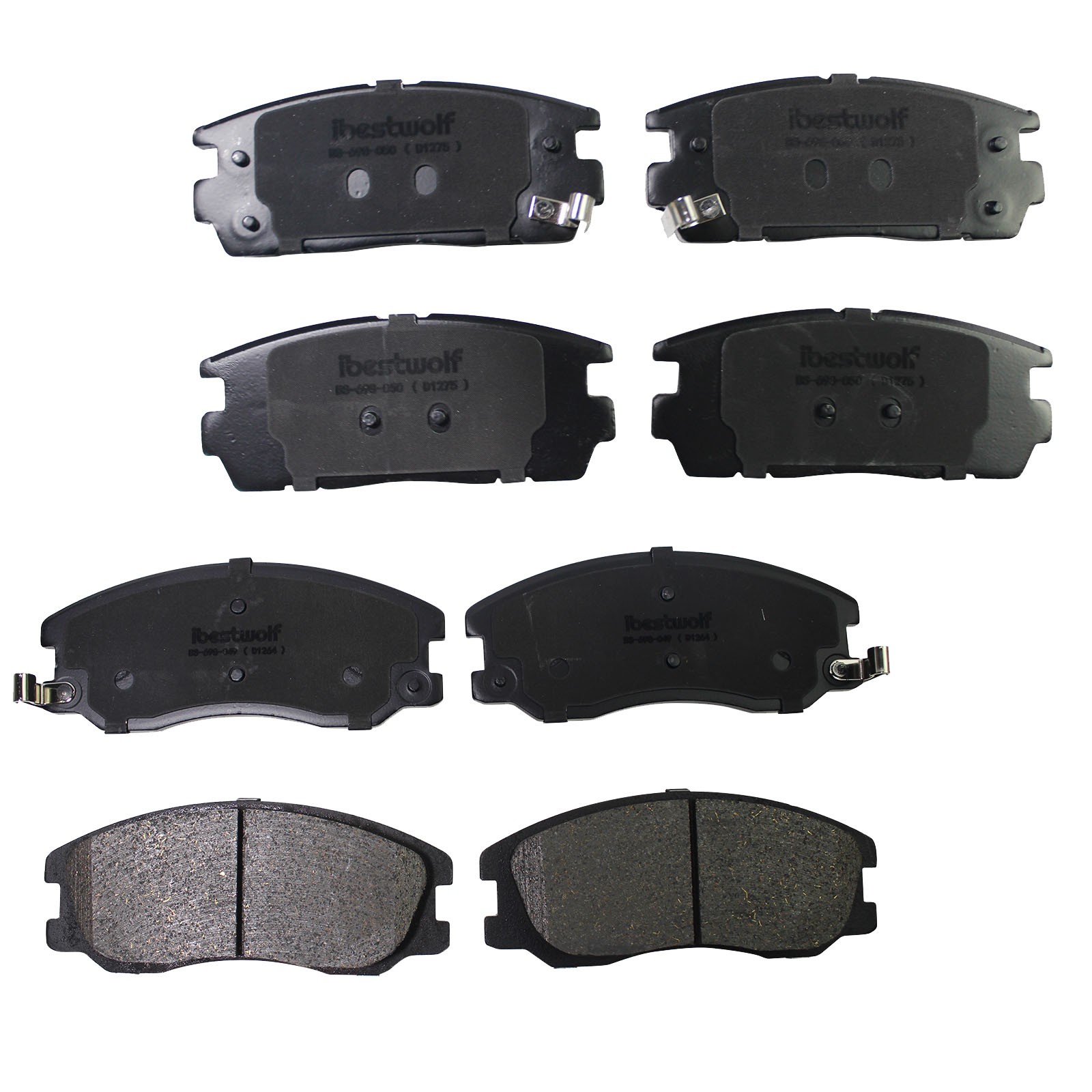 Front and Rear Brake Ceramic Pads For Chevy Equinox Pontiac Torrent Vue XL-7
