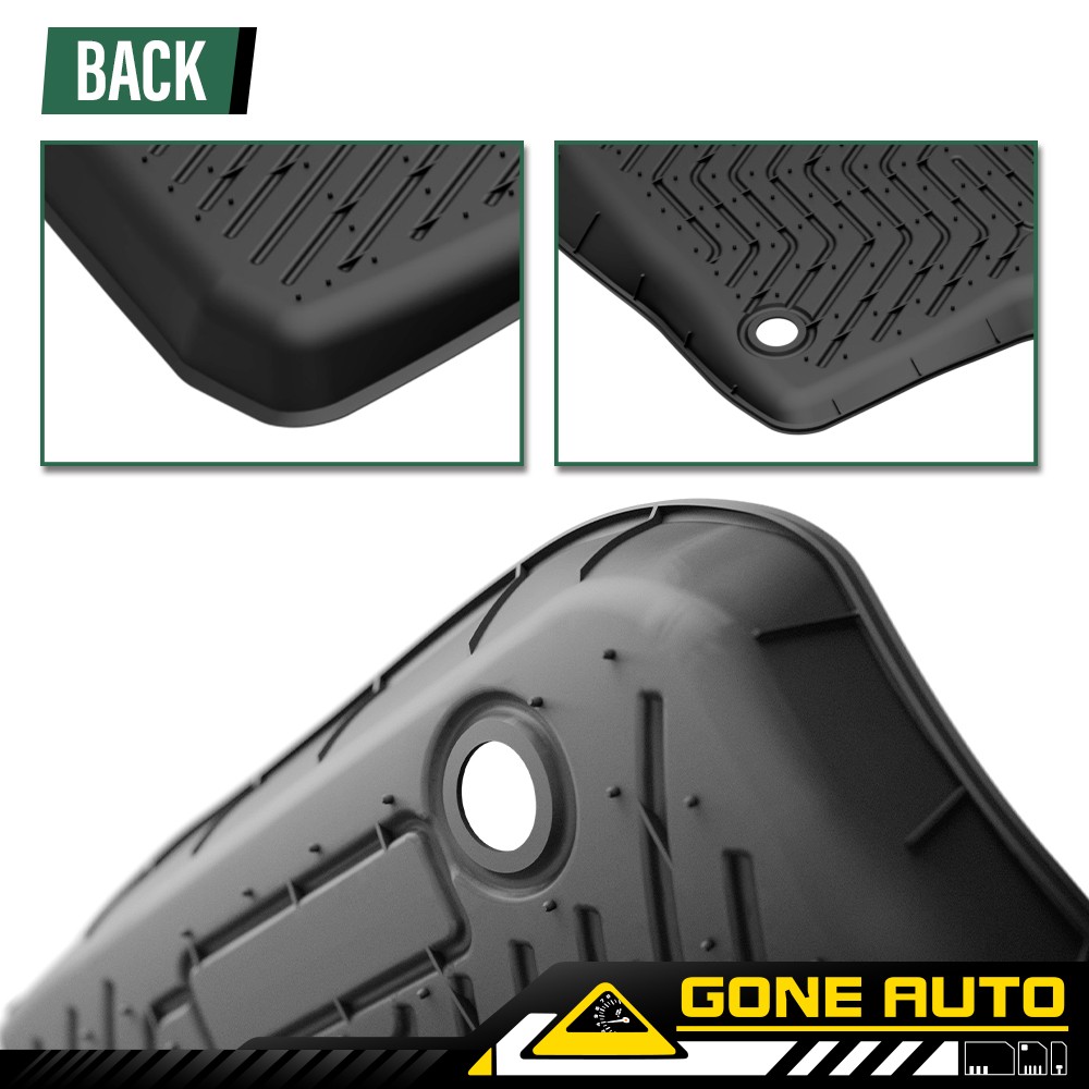 3Pcs TPE Floor Liner Fit For 2017-2020 Ford Fusion Floor Mats All-Weather