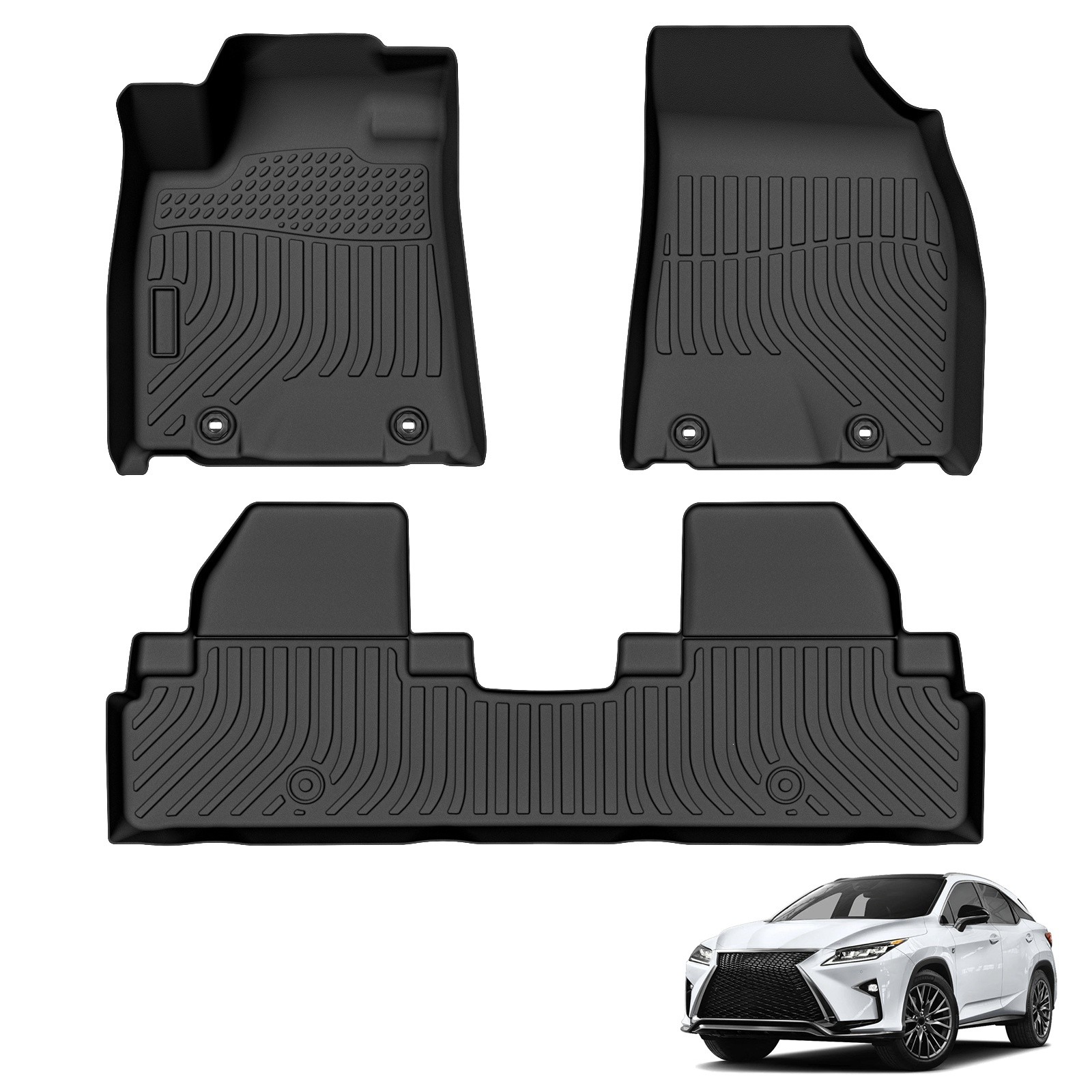 All Weather Floor Mats Liner For 2010-15 Lexus RX450h 2010-2015 Lexus RX350