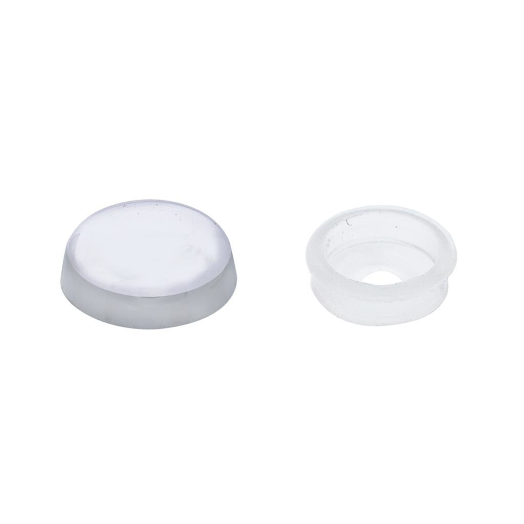 (10) Chrome Plastic Snap-on Screw Caps for 1/4″ dashboard screws. Trucks Semi