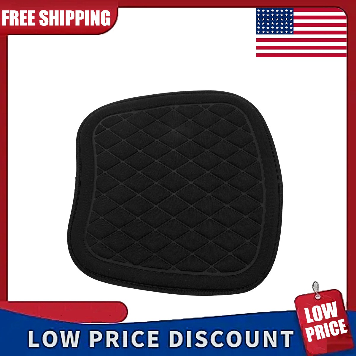 Car Seat Cushion Breathable Seat Pad Mat Cover Memory Foam Non Slip Bottom ~