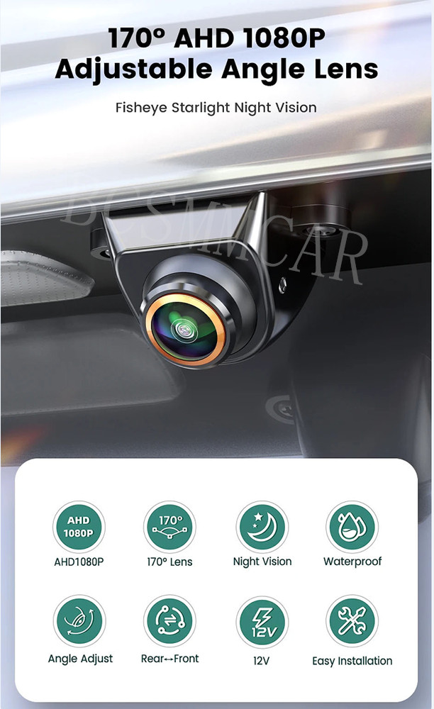 Parking Camera 170° AHD CVBS Car Rear View Reverse Backup Camera Night Vision