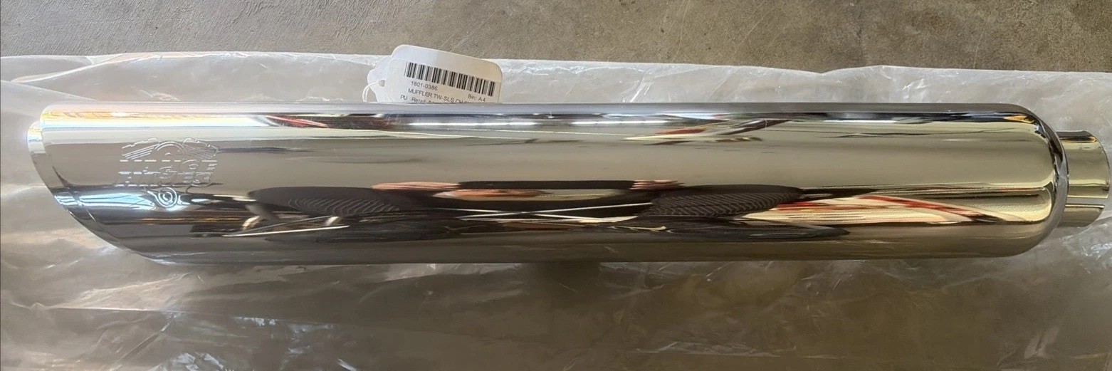Vance & Hines 3″ Twin Slash 1801-0386 Chrome Slip-On Performance Muffler (1 pc)