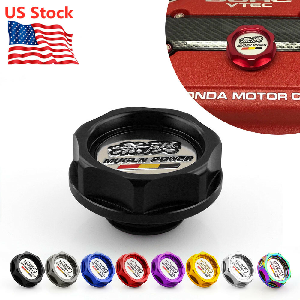 Mugen Power Aluminum Oil Cap Radiator Cap Cover Fuel Filler Tank Fit