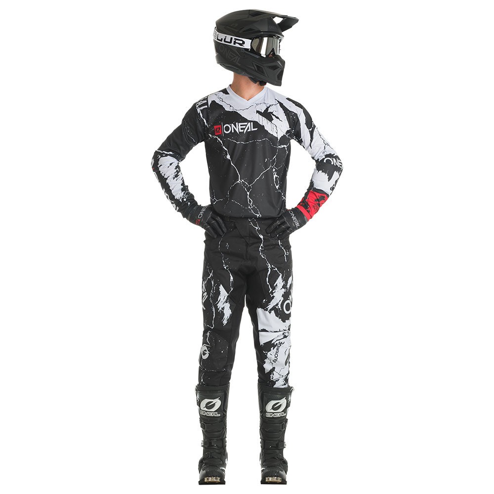 O’Neal Element Acid White Jersey Pants motocross dirt bike gear combo