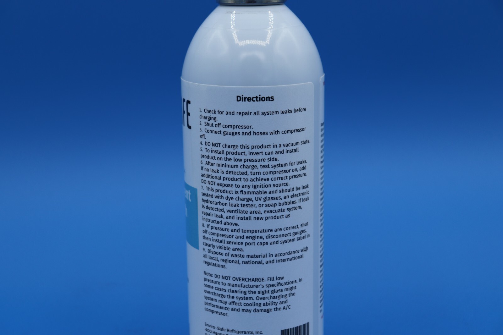 Enviro-Safe Auto R134a Replacement Refrigerant with Stop Leak, A/C, 8oz 6 cans