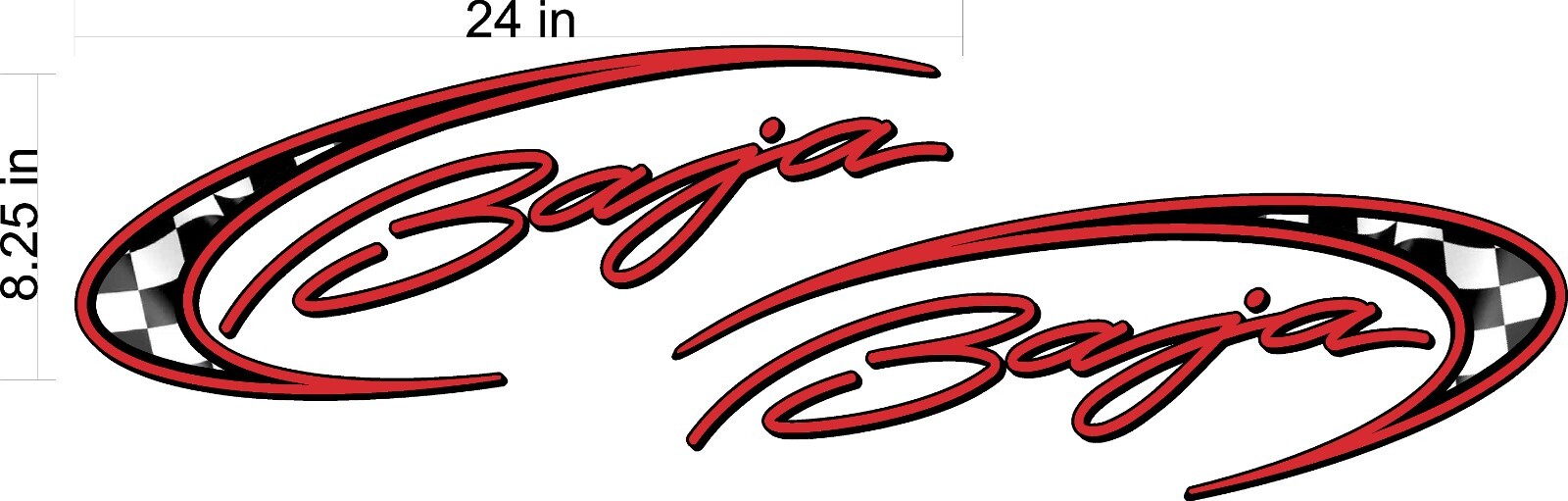 BAJA BOATS DECAL SET / Custom design graphics / Vinyl Boat decals