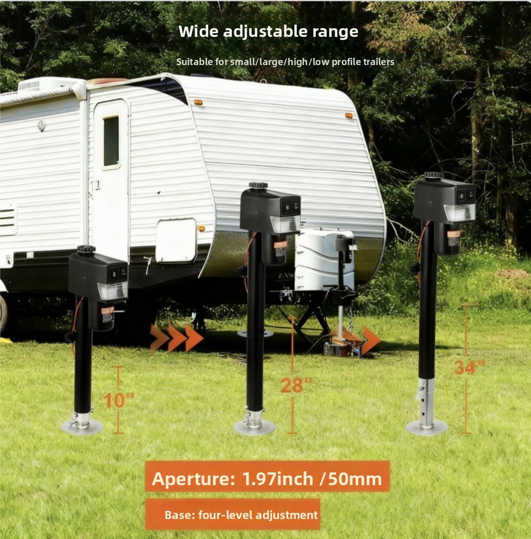 5000-Pound RV/Camper Electric Traction Jack with Waterproof Cover, Adjustable